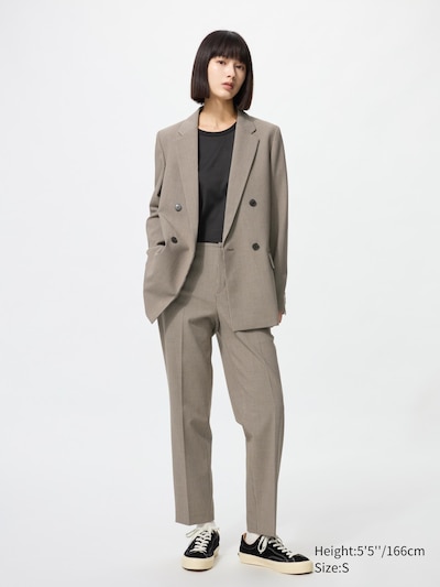 Smart Ankle Pants | Checked