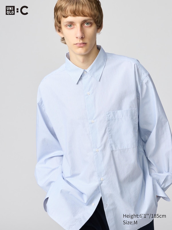 Broadcloth Oversized Shirt | Striped