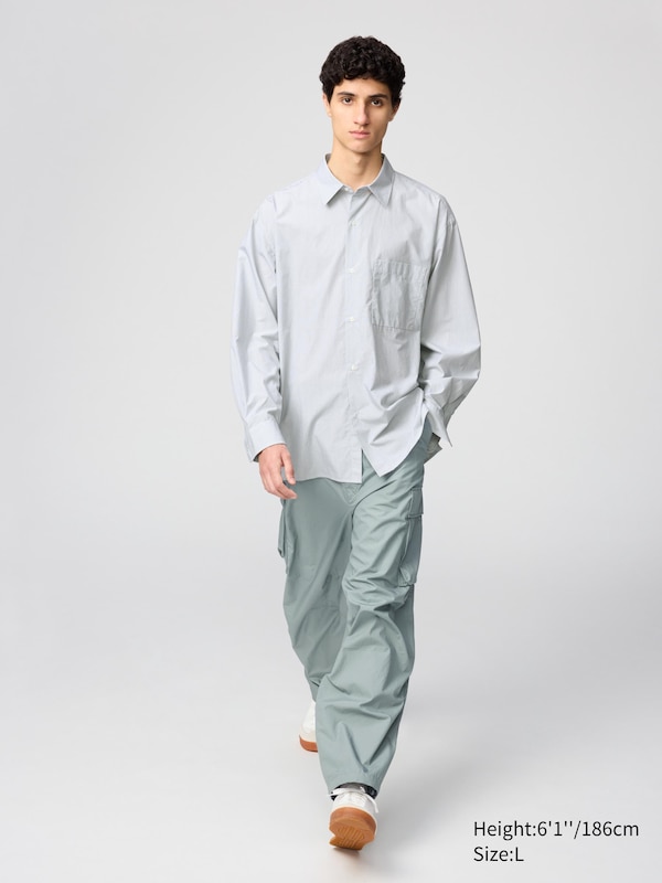 Broadcloth Oversized Shirt | Striped