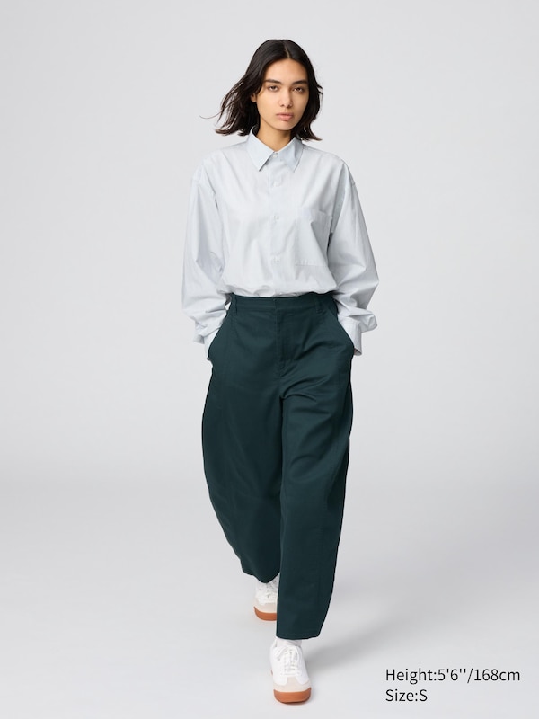Broadcloth Oversized Shirt | Striped