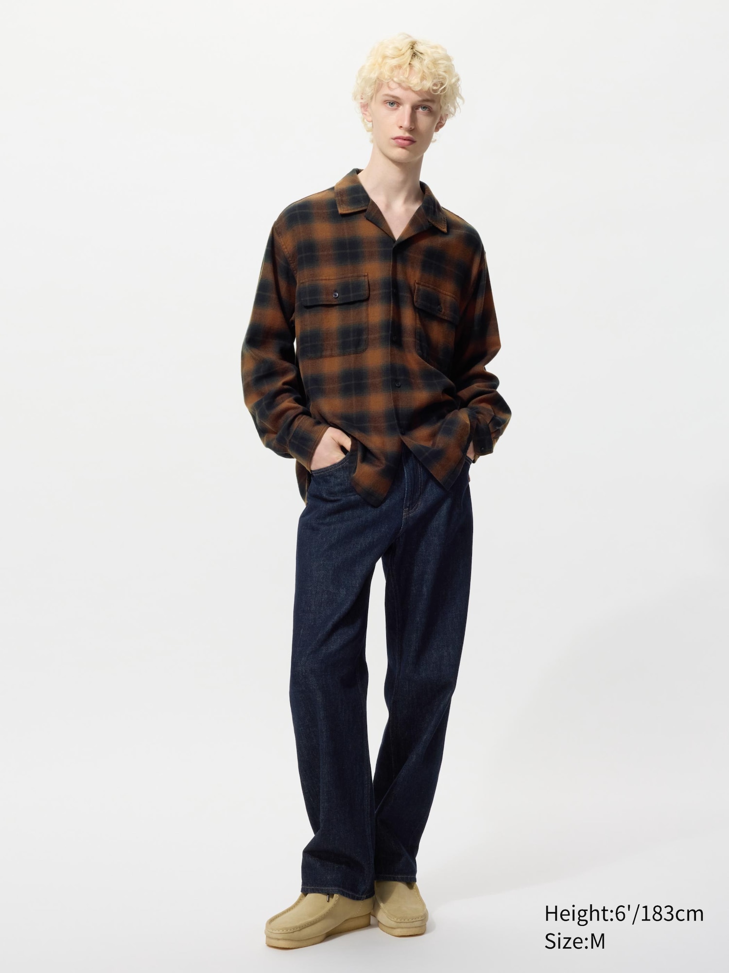 Brushed Cotton Long Sleeve Oversized Shirt