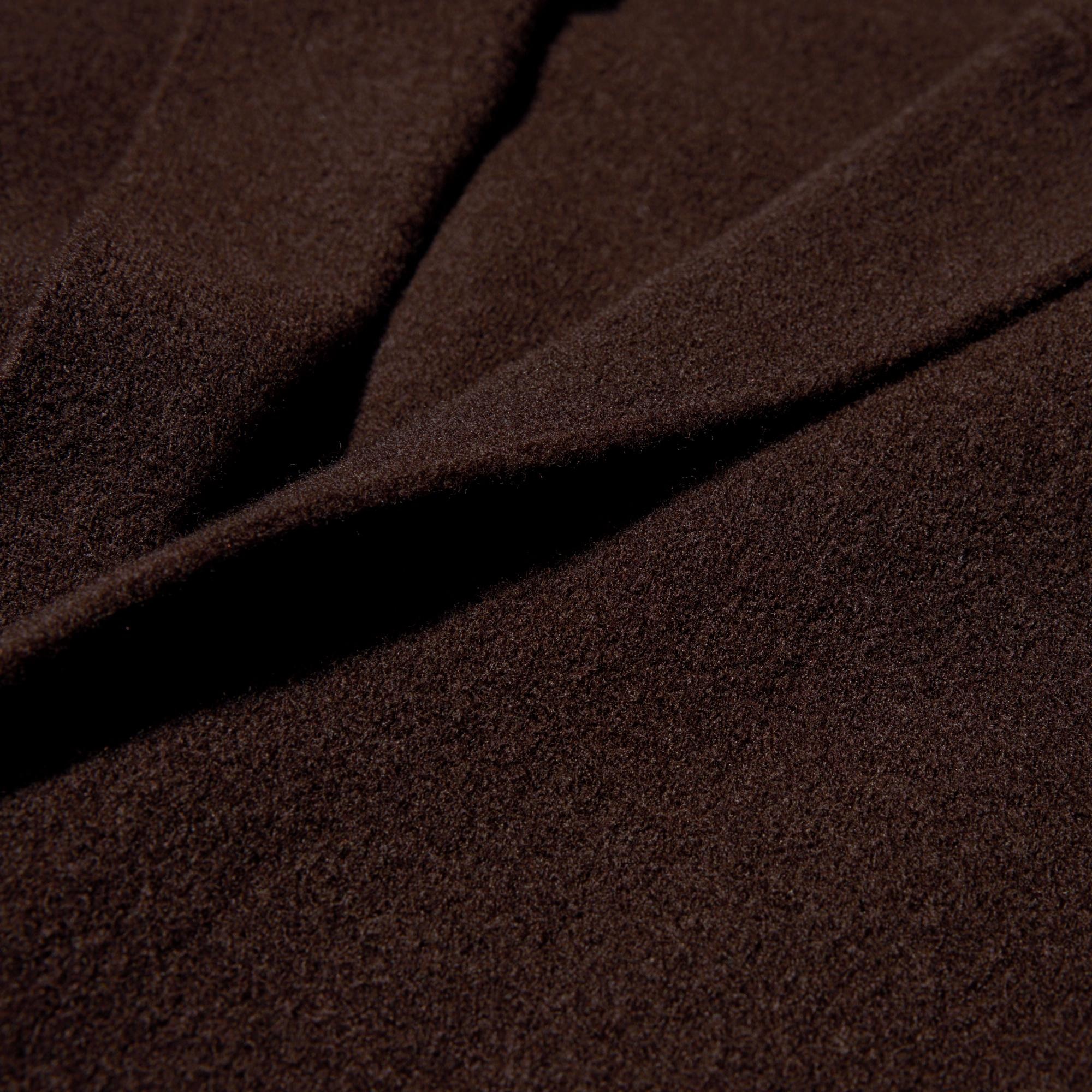 Milled wool-blend fabric with a soft, yet moderately crisp, feel.