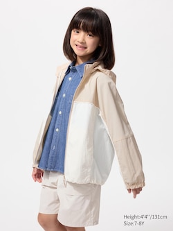 Pocketable UV Protection Parka | Color Block