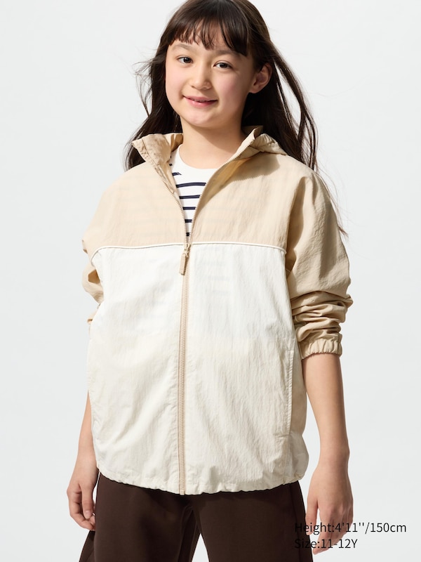 Pocketable UV Protection Parka | Color Block