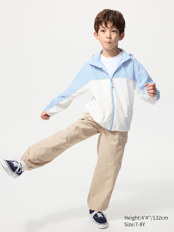 Pocketable UV Protection Parka | Color Block