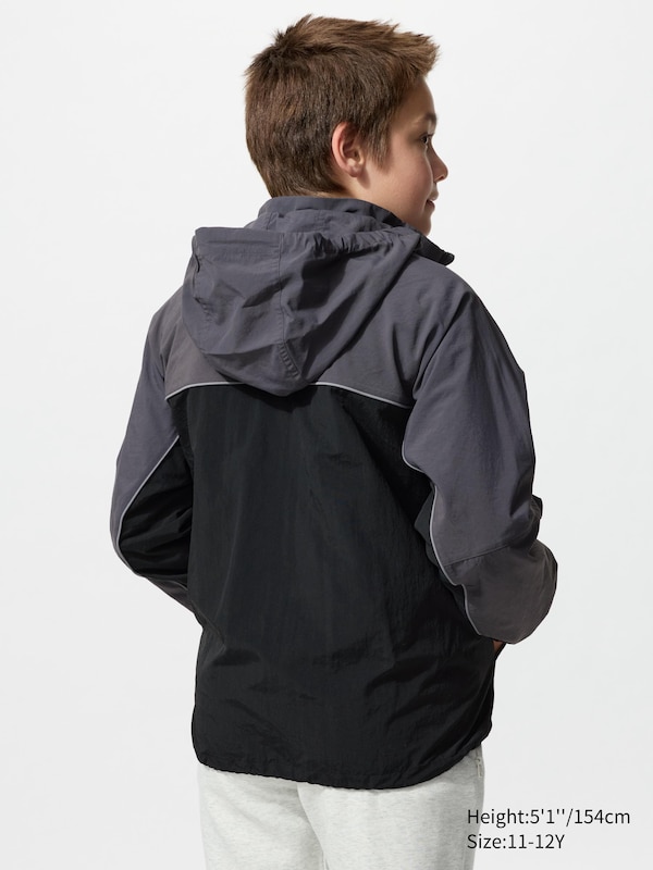 Pocketable UV Protection Parka | Color Block