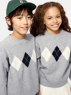 Souffle Yarn Sweater | Argyle