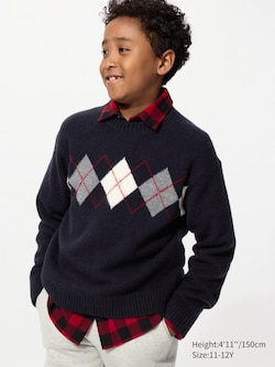 Souffle Yarn Sweater | Argyle