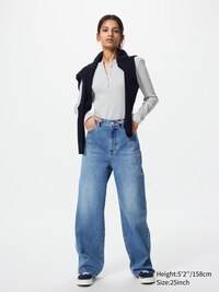 Wide Straight Jeans | Short