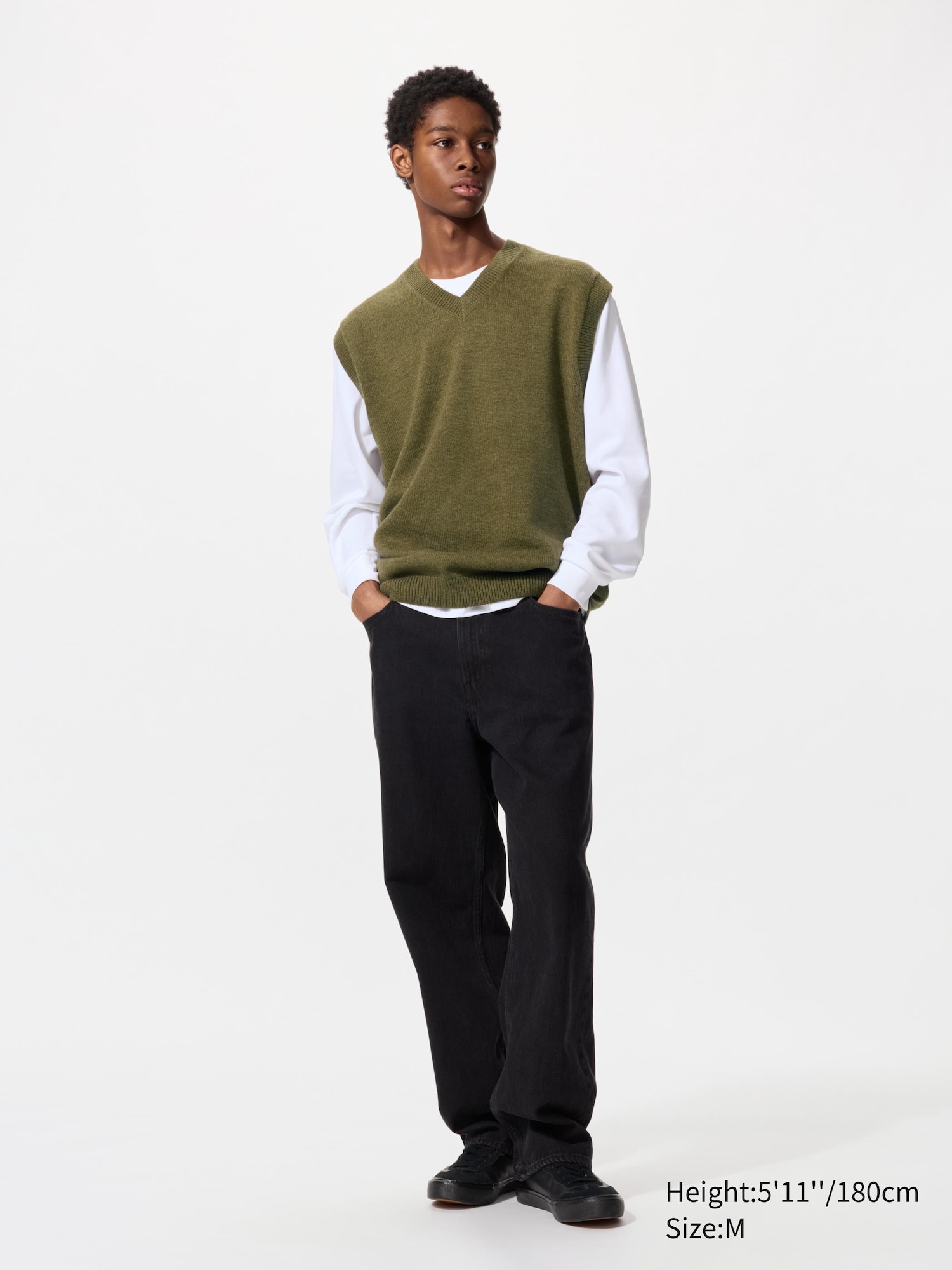 トップス SUBLATIONS LOW GAUGE KNIT V-NECK VEST 51uvswYMazL._SY350_QL65_.jpg