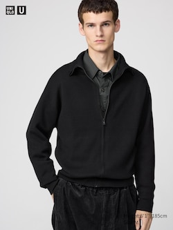 Double Face Knit Zip-Up Jacket