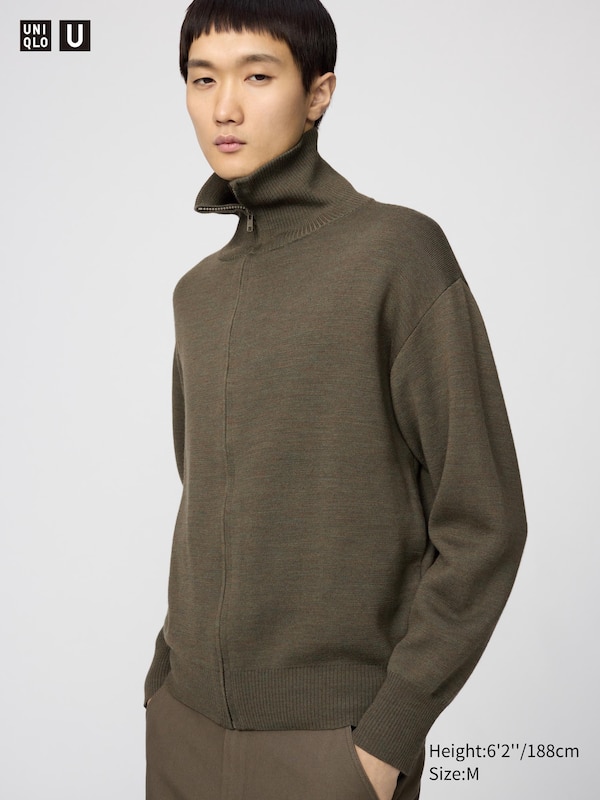 Double Face Knit Zip-Up Jacket