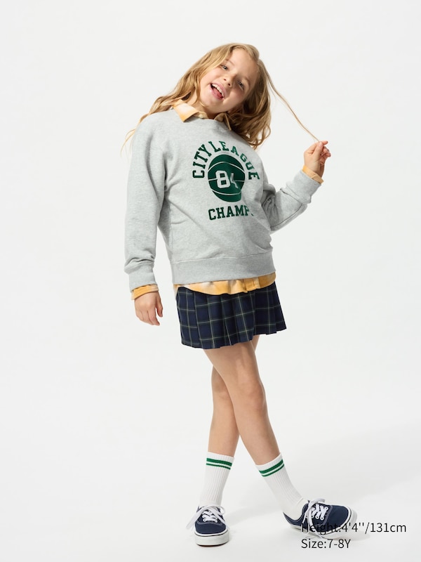 Pleated Mini Skort | Checked
