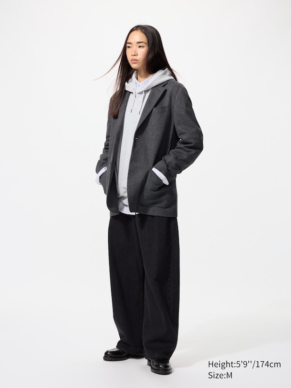 Brushed Jersey Jacket | Herringbone