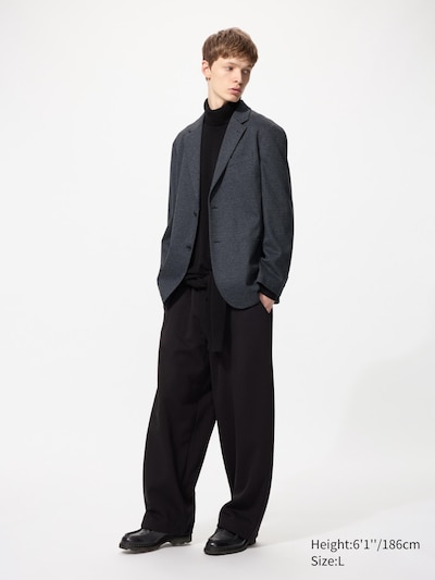 Brushed Jersey Jacket | Tweed Patterned