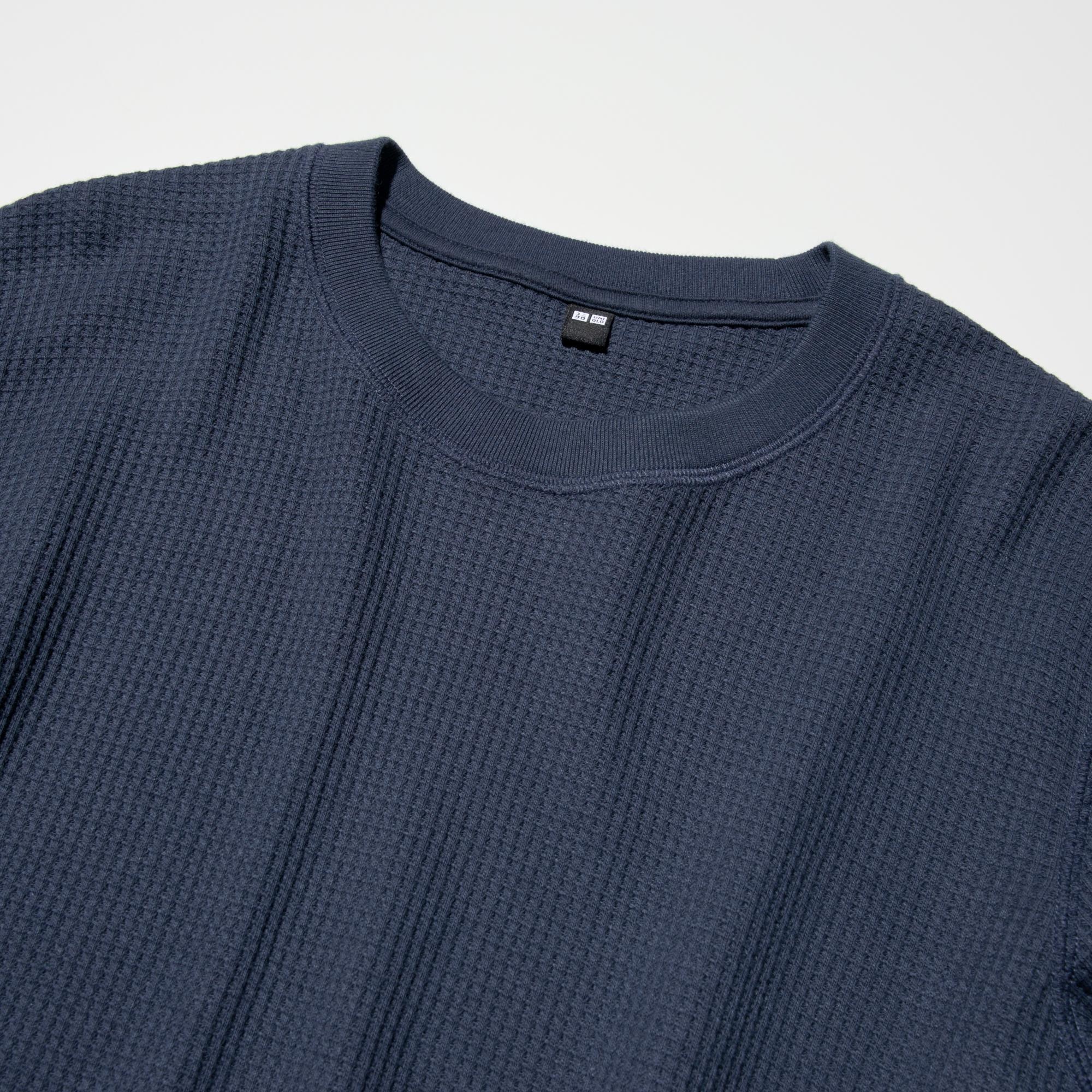 Simple crew neck makes styling easy.