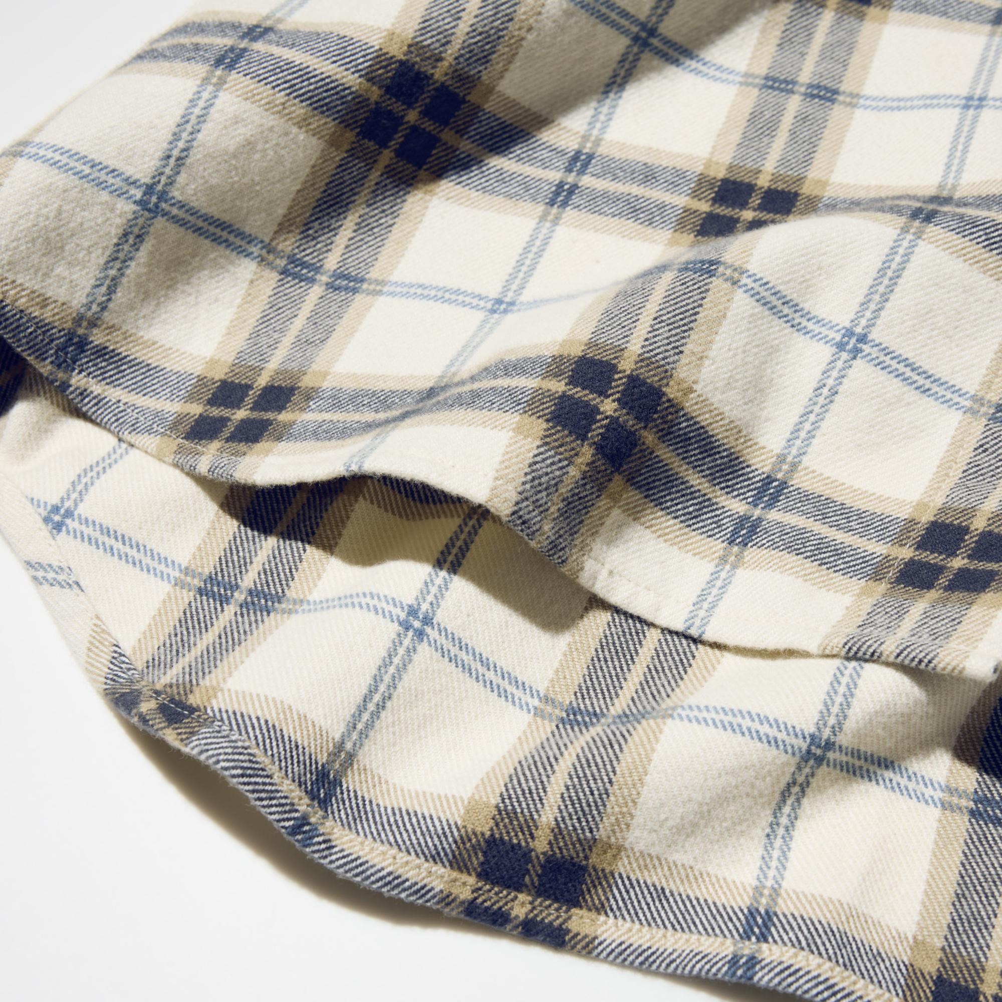 Fine 100% cotton brushed for a smooth feel on the outside and soft and cozy warmth on the inside.