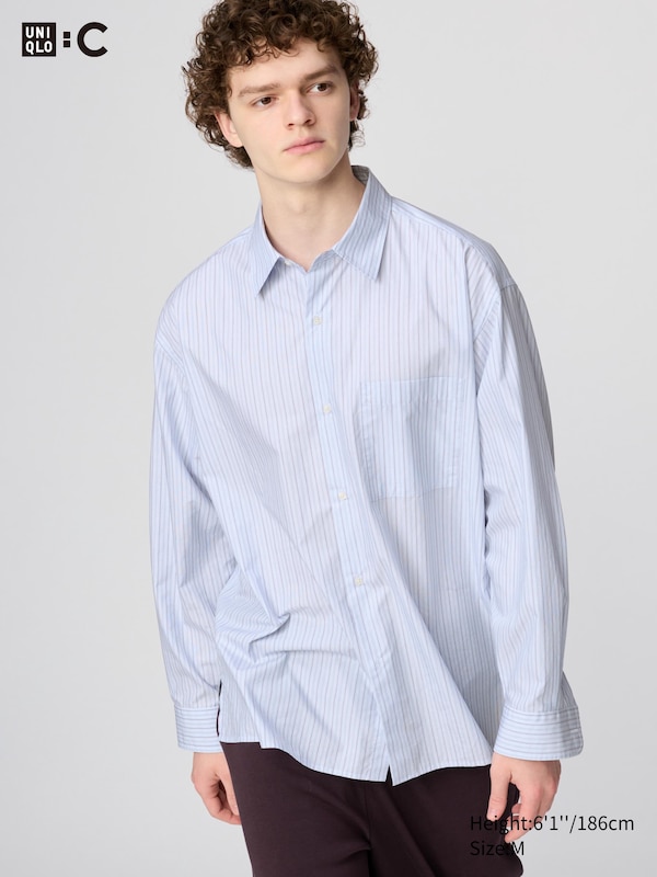 Broadcloth Oversized Shirt | Striped