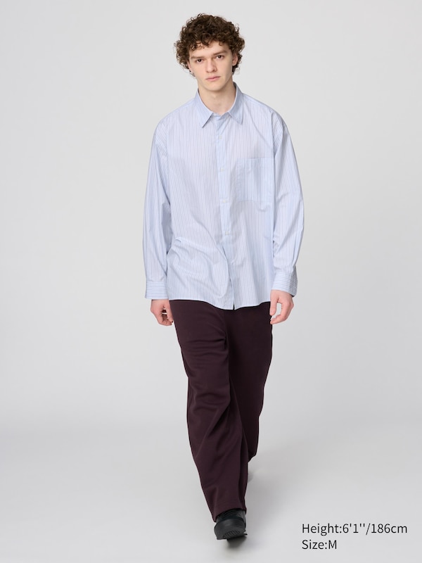 Broadcloth Oversized Shirt | Striped