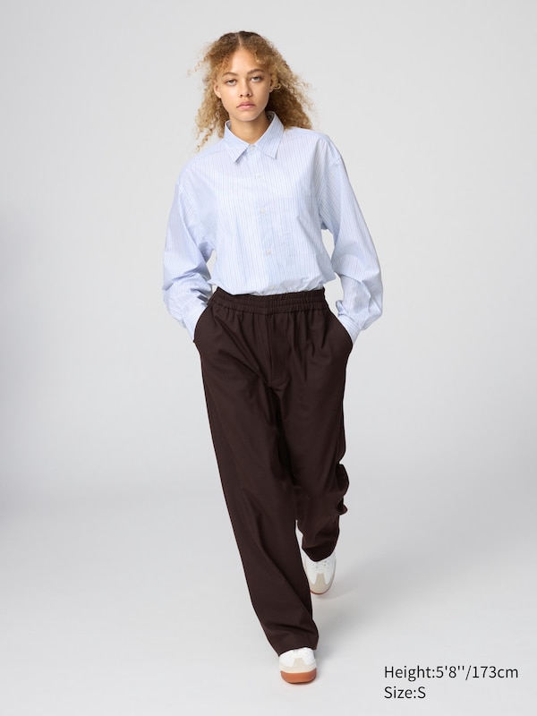 Broadcloth Oversized Shirt | Striped