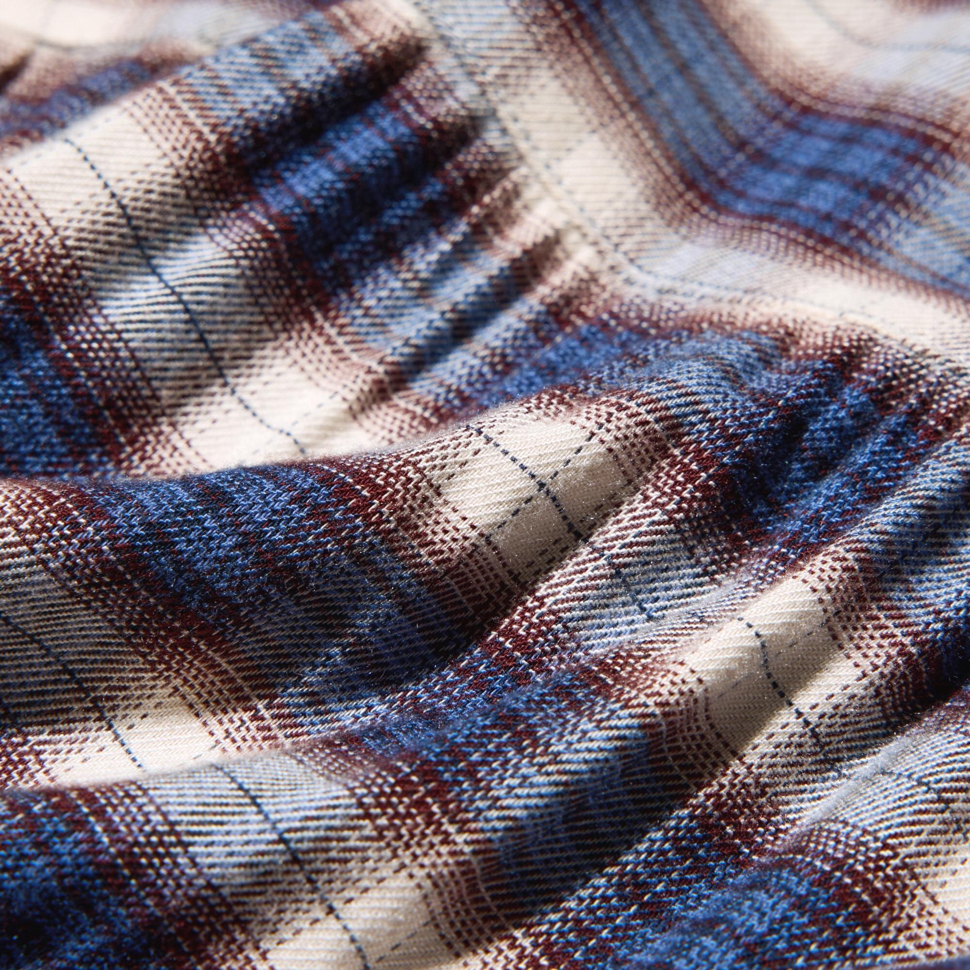 Soft, comfortable brushed fabric.