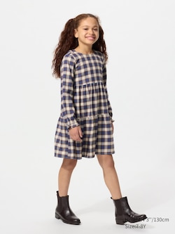 Checked Tiered Dress