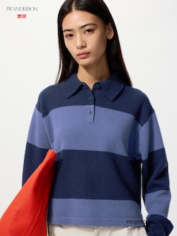 Lambswool Polo Sweater | Striped
