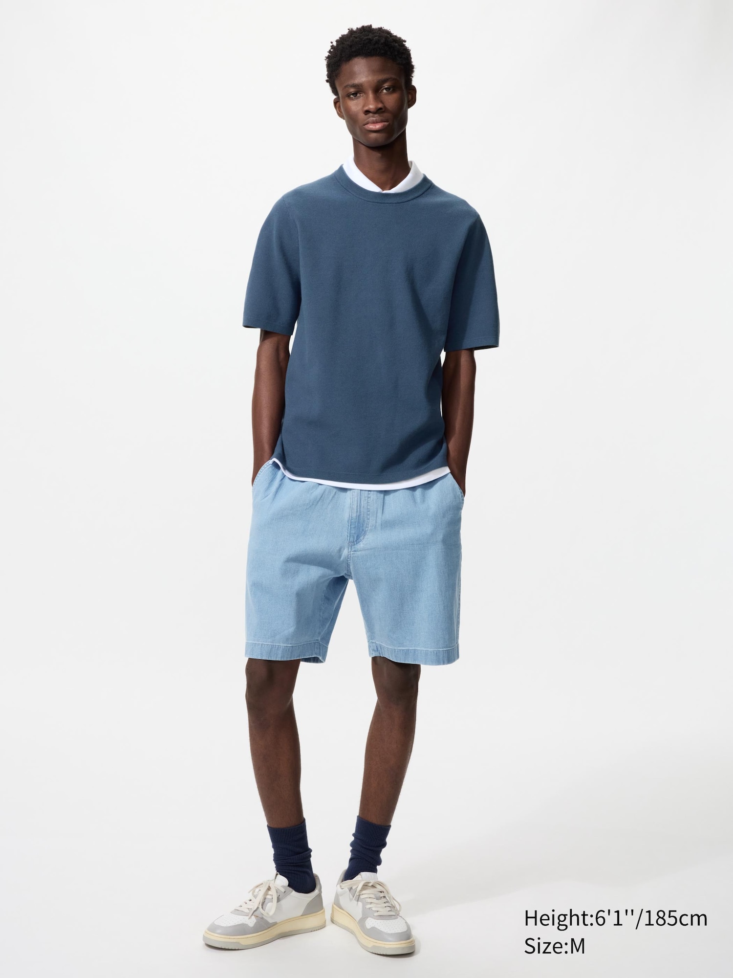 Stretch Easy Shorts | Denim | 8"