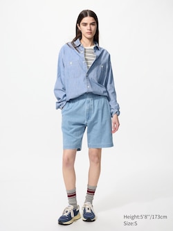 Stretch Easy Shorts | Denim | 8"