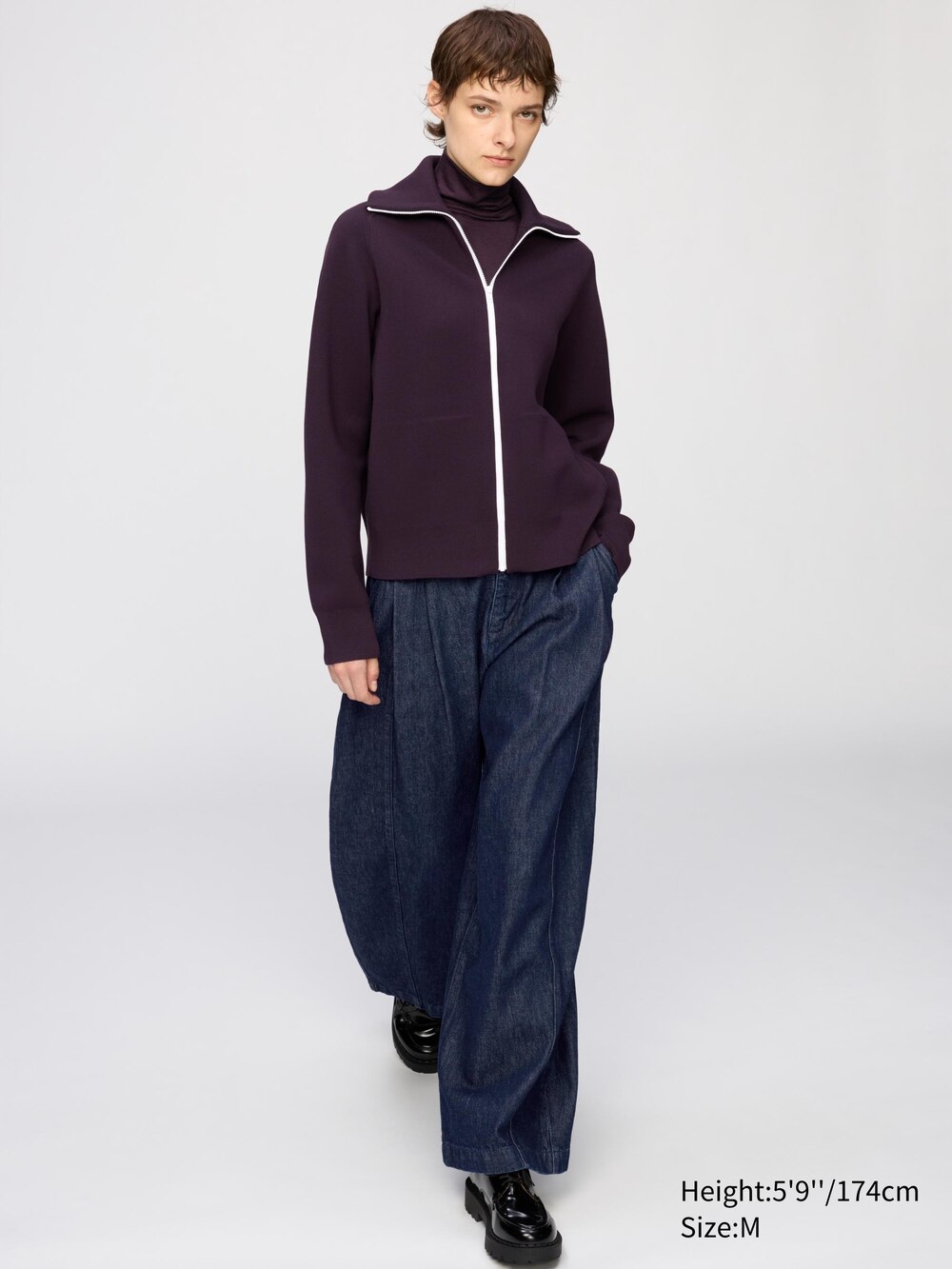 Uniqlo Washable Milano Ribbed Full-Zip Cardigan — фото 2