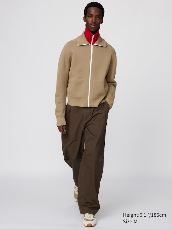 Washable Milano Ribbed Full-Zip Cardigan