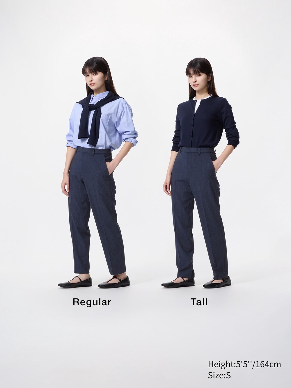 Uniqlo Smart Ankle Pants | Pinstripe — фото 2