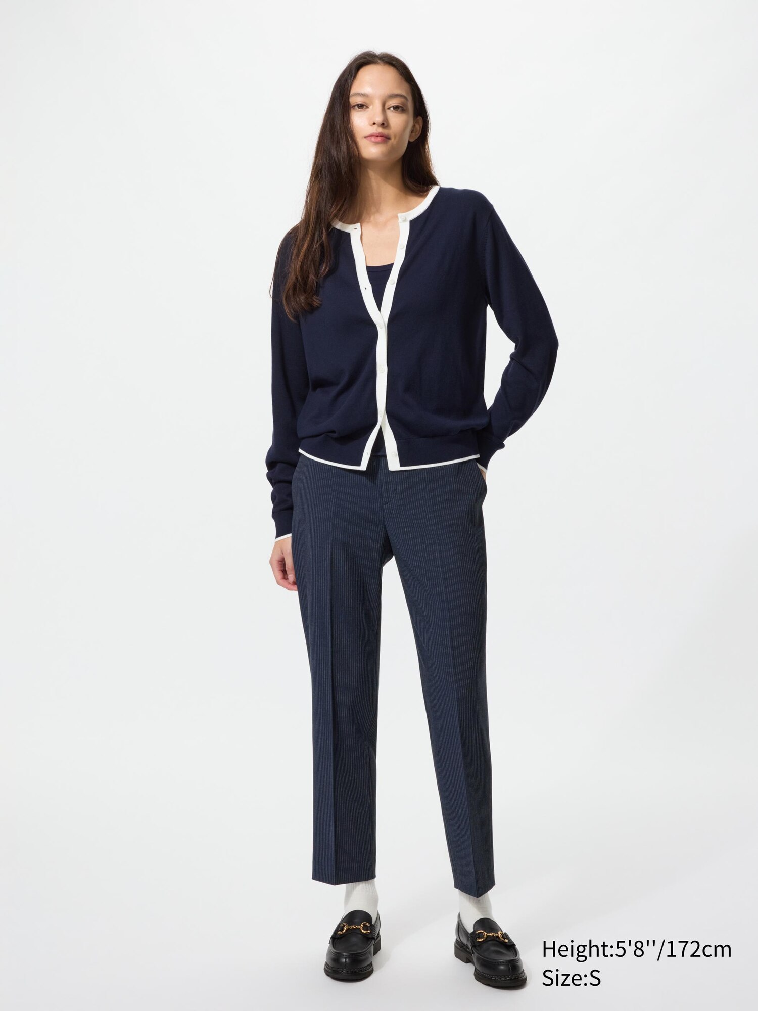 Smart Ankle Pants | Pinstripe - thumbnail 3