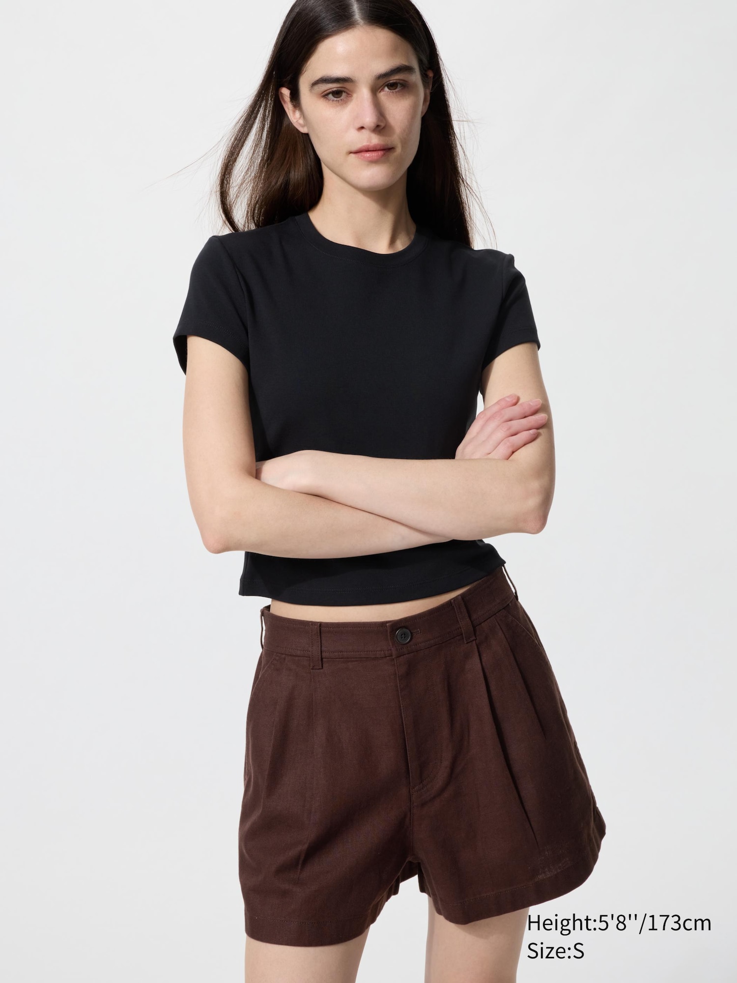 Uniqlo Linen Cotton Shorts Off White US M 2