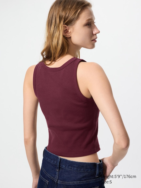 Ribbed Cropped Bra Top