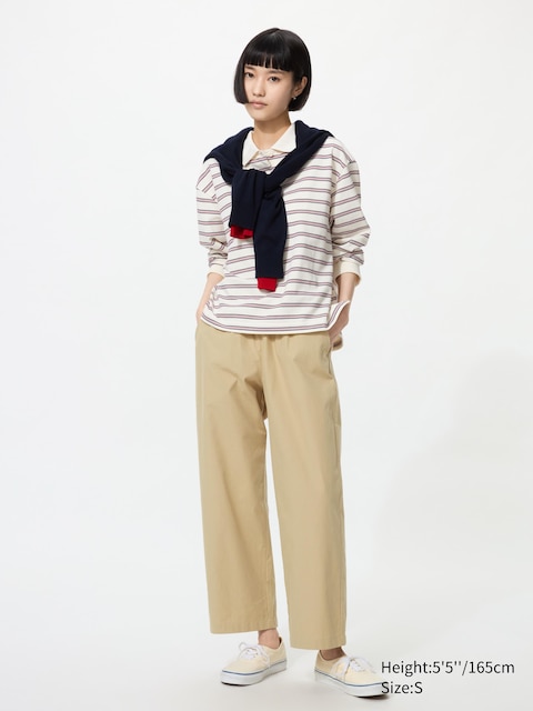 Uniqlo Cotton Relaxed Ankle Pants