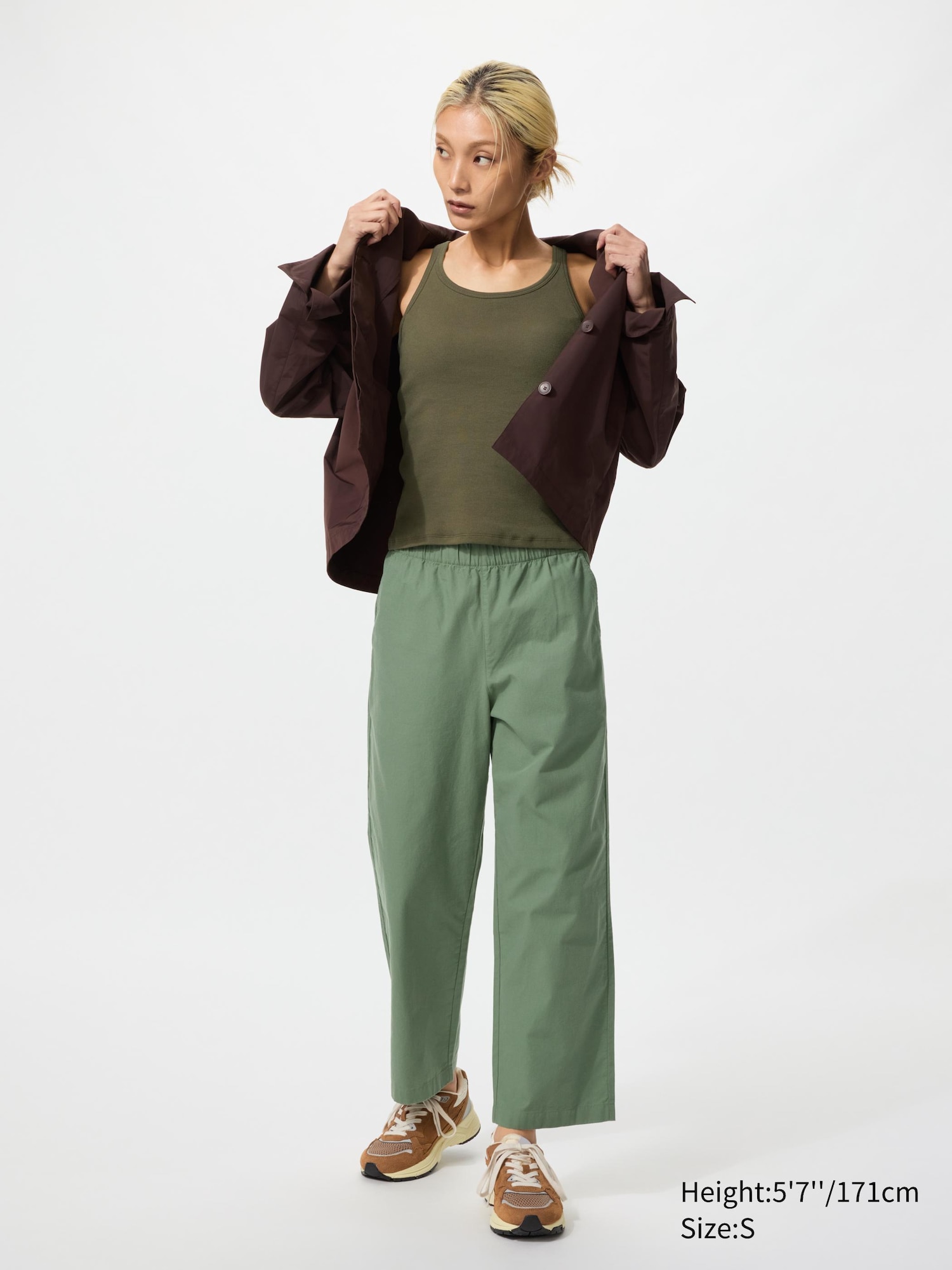 Women's Cotton Relaxed Ankle Pants | UNIQLO US