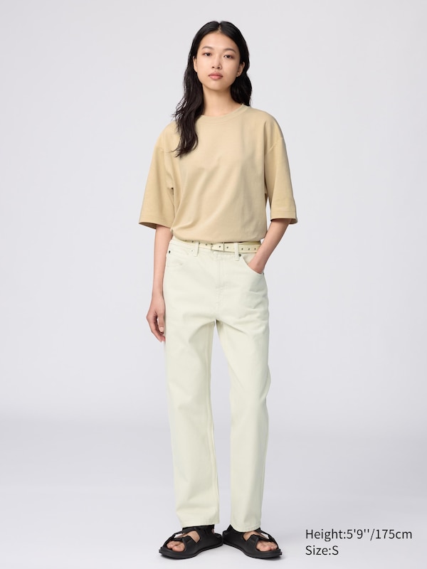 AIRism Cotton Crew Neck Oversized T-Shirt