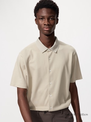 AIRism Cotton Pique Full Open Polo Shirt