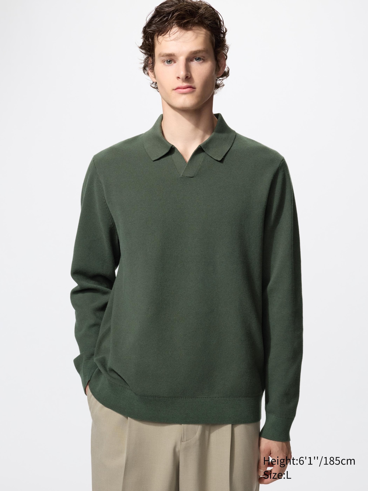 Washable Milano Ribbed Skipper Polo Sweater - thumbnail 10
