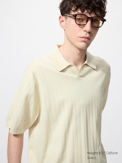 Washable Knitted Skipper Polo Sweater