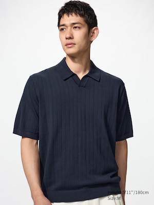 Washable Knitted Skipper Polo Sweater