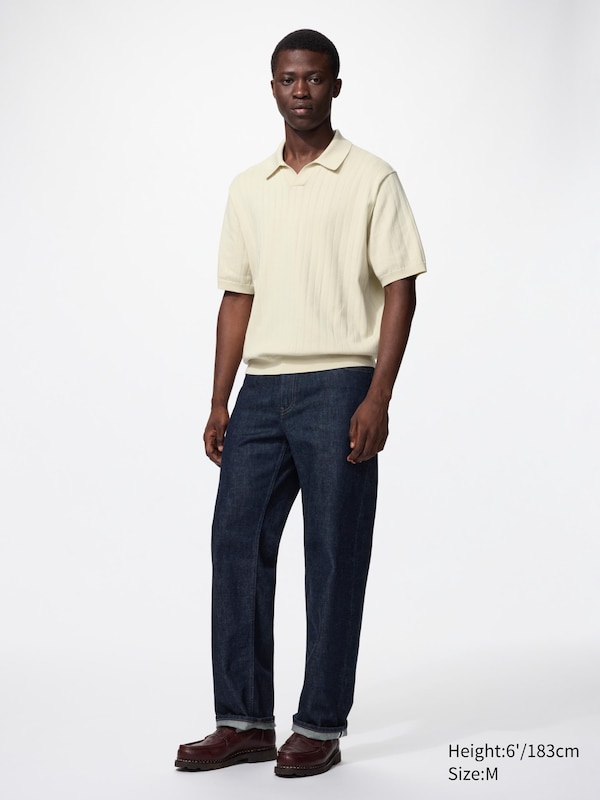 Washable Knitted Skipper Polo Sweater