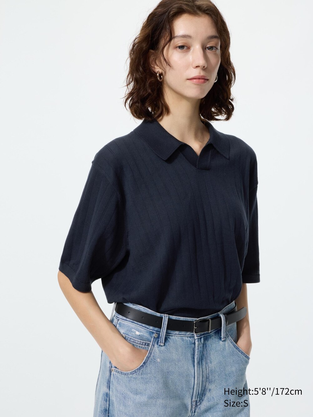 Uniqlo Washable Knitted Skipper Polo Sweater — фото 3