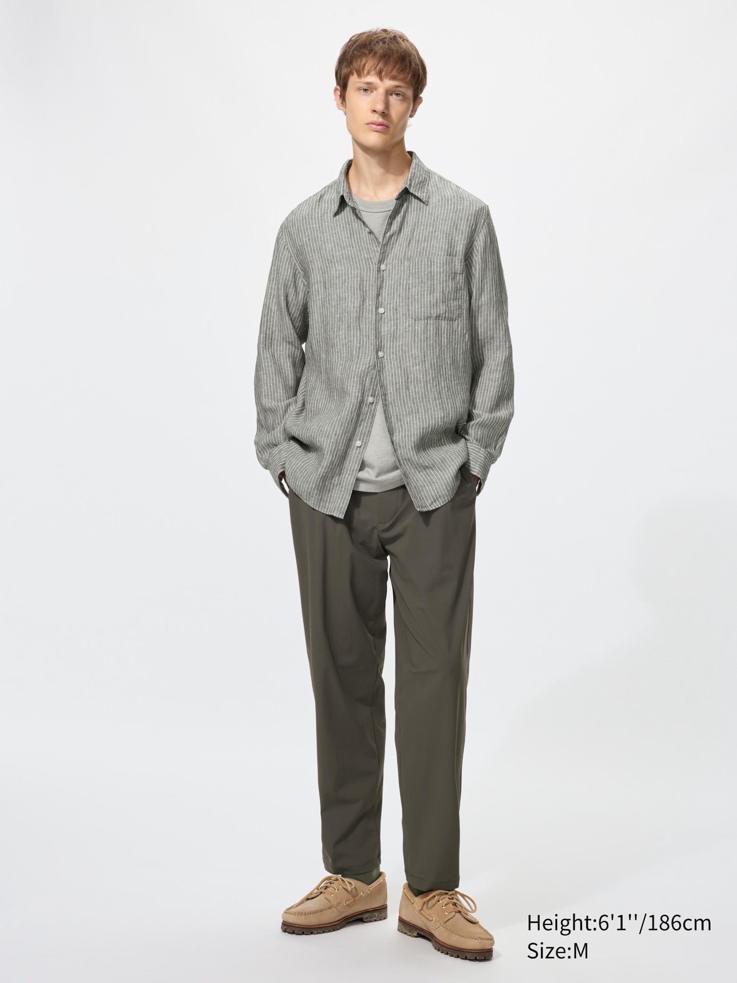 Men's Premium Linen Shirt | Striped | UNIQLO US