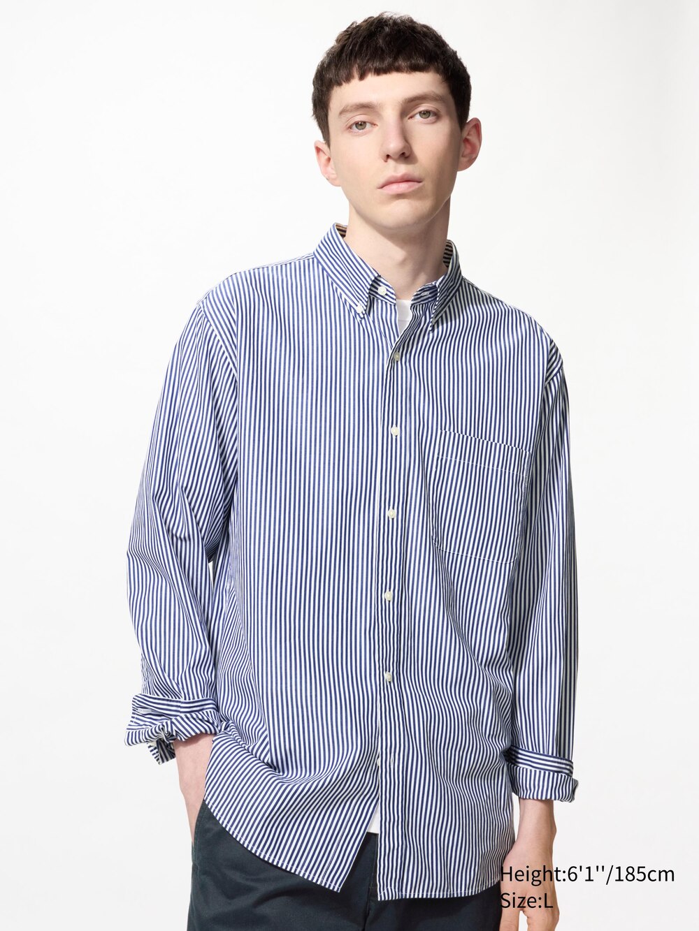 Uniqlo Broadcloth Shirt | Button Down | Striped