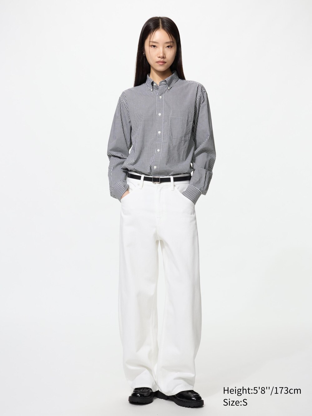 Uniqlo Broadcloth Shirt | Button Down | Checked — фото 4