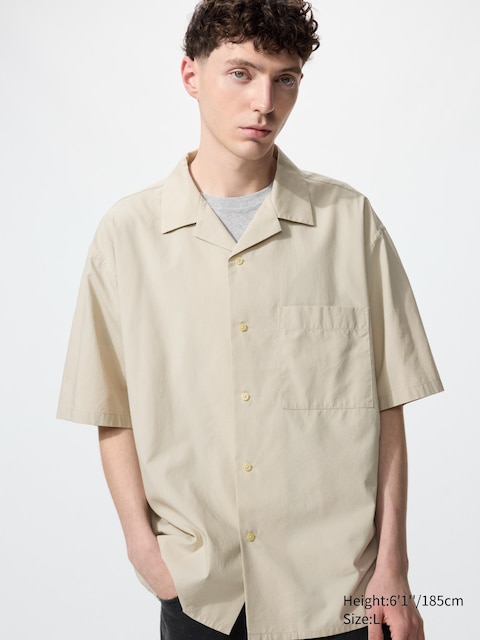 Uniqlo Open Collar Shirt | Short Sleeve