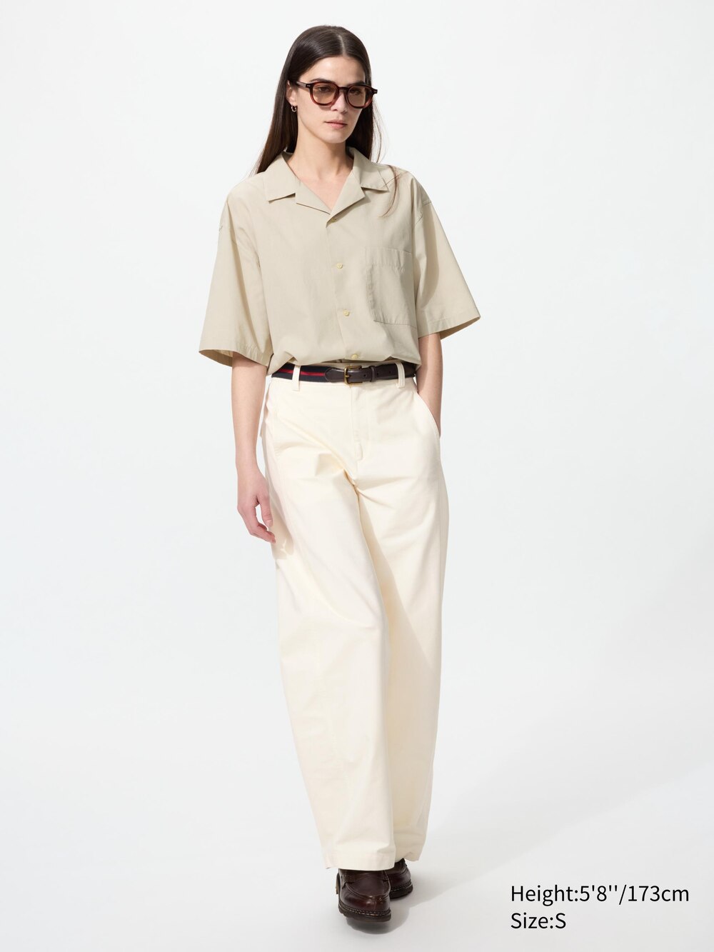 Uniqlo Open Collar Shirt | Short Sleeve — фото 3
