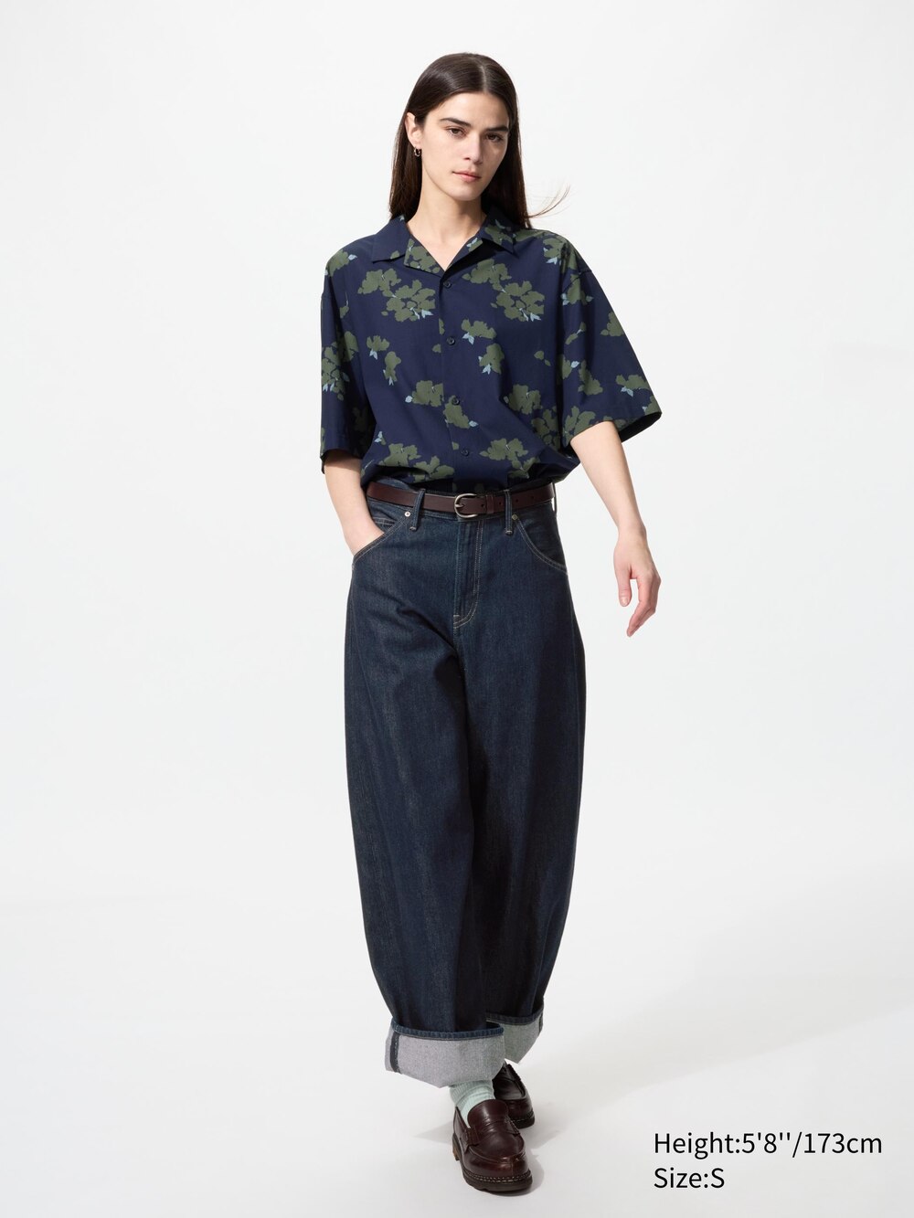 Uniqlo Open Collar Shirt | Short Sleeve | Printed — фото 3